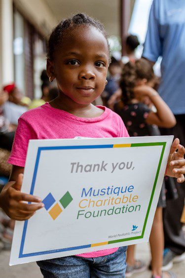 Thank you Mustique Charitable Foundation