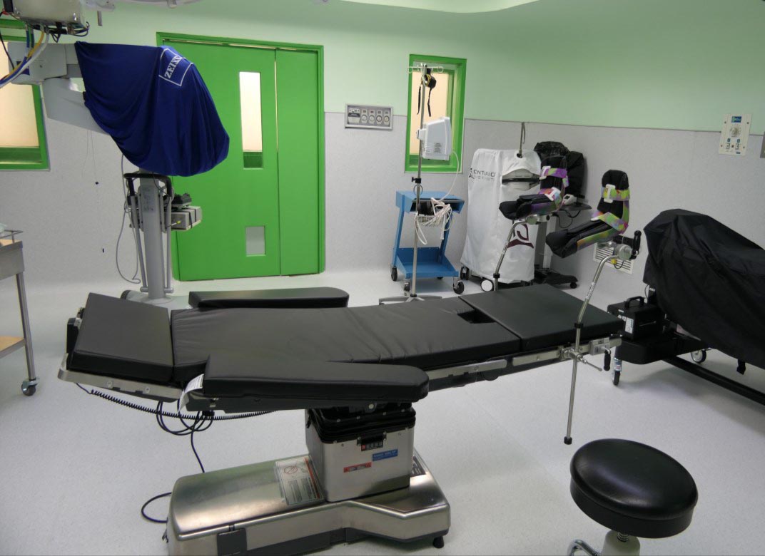 A special high-tech “Jackson Table” designed specifically for spine surgeries